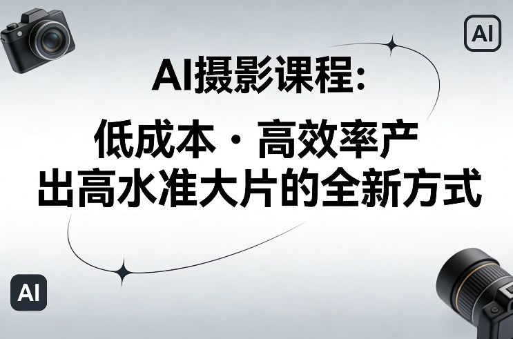 AI摄影课程，低成本高效率产出高水准大片的全新方式-洛柒笔记