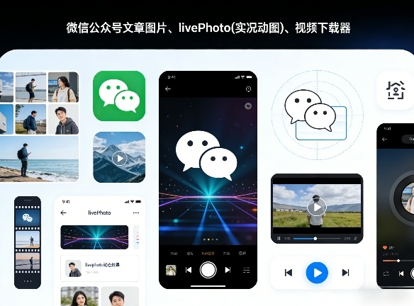微信公众号文章图片、livePhoto(实况动图)、视频下载器-洛柒笔记