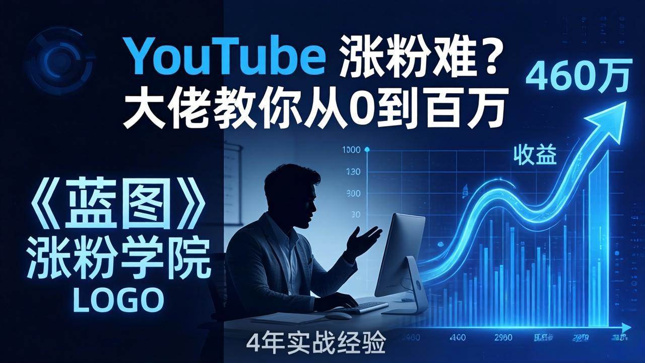 （17836期）YouTube 涨粉难？《蓝图涨粉学院》：4 年赚 460 万的大佬教策略，从0到百万有路径！-洛柒笔记