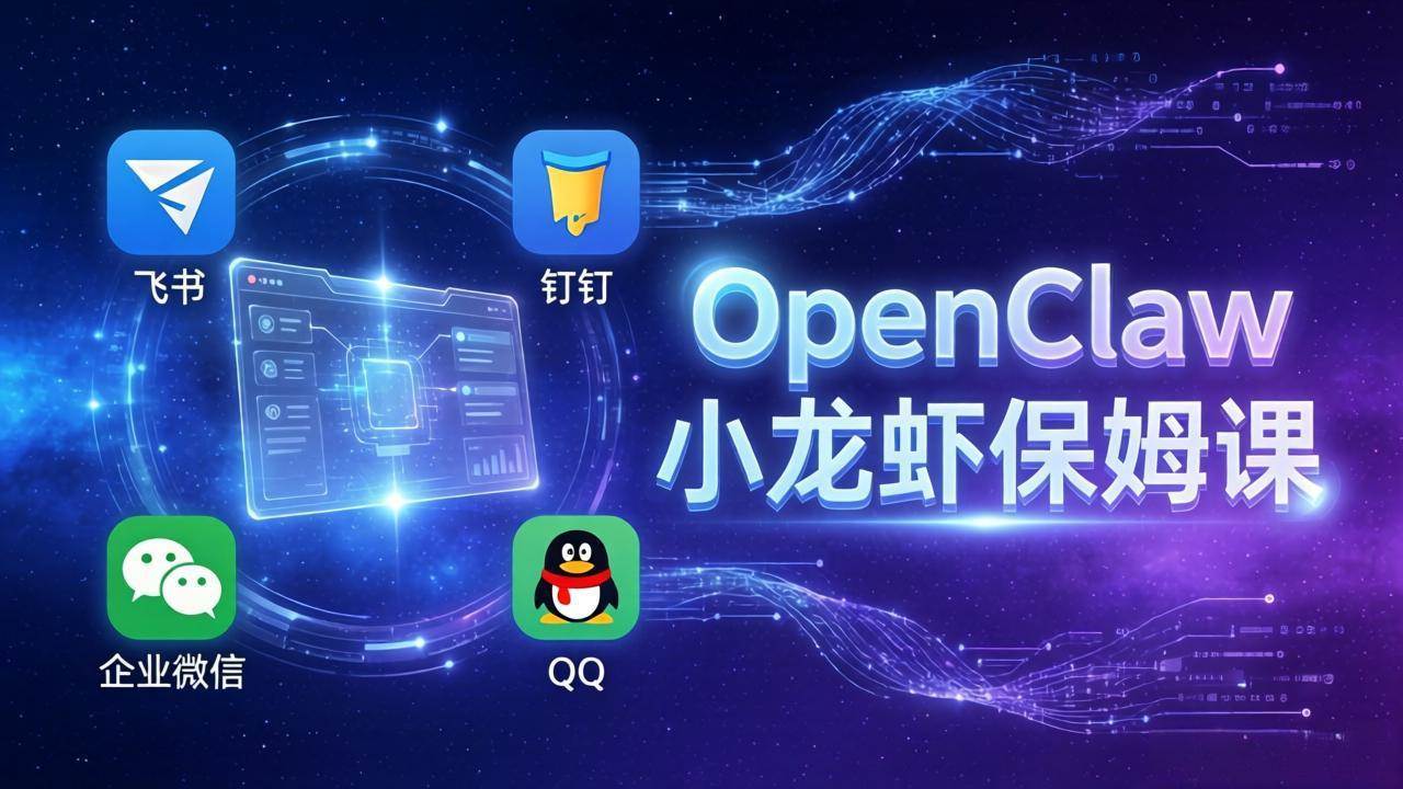 （17614期）OpenClaw小龙虾保姆课： Windows/macOS/Linux/Docker全系统安装，飞书+钉钉+企业微信+QQ 全接入-洛柒笔记