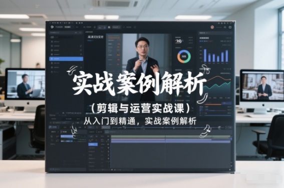 剪辑与运营实战课，从入门到精通，实战案例解析（更新2026）-洛柒笔记