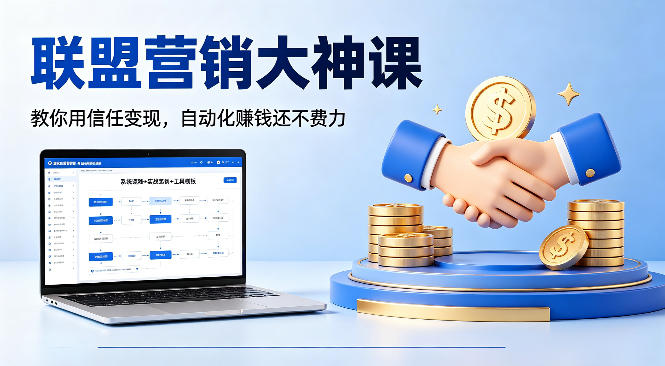 联盟营销大神课，教你用信任变现，自动化賺钱还不费力【原创双语字幕】-洛柒笔记