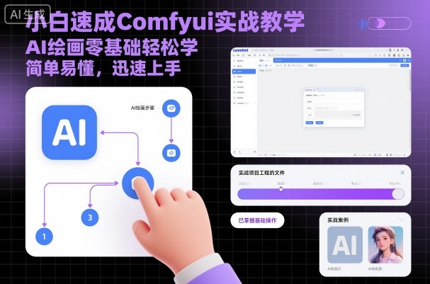 小白速成Comfyui实战教学，AI绘画零基础轻松学，简单易懂，迅速上手-洛柒笔记