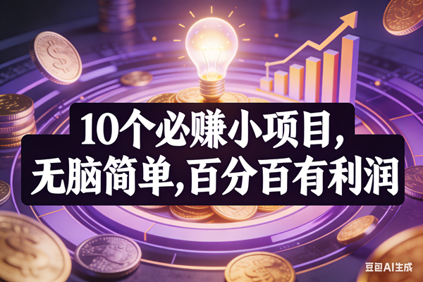 （17169期）10个必赚小项目，无脑简单，百分百有利润，副业首选，日入200+-洛柒笔记