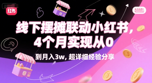 线下摆摊联动小红书，4 个月实现从 0 到月入3w，超详细经验分享-洛柒笔记