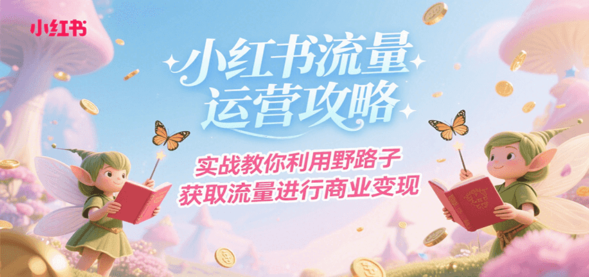 小红书流量运营攻略，实战教你利用野路子获取流量进行商业变现-洛柒笔记