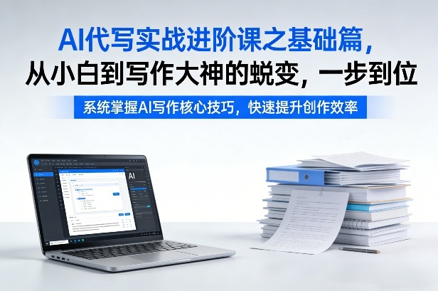 AI代写实战进阶课之基础篇，从小白到写作大神的蜕变，一步到位【揭秘】-洛柒笔记