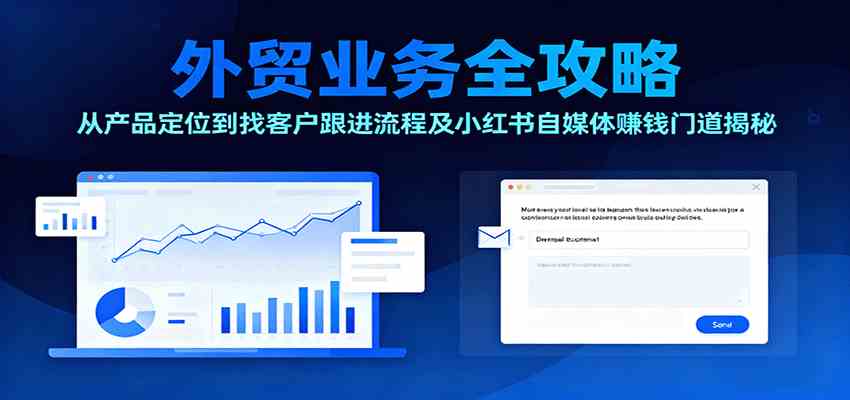 外贸业务全攻略：从产品定位到找客户跟进流程及小红书自媒体赚钱门道揭秘-洛柒笔记