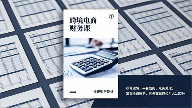 （17036期）跨境电商财务课，核算逻辑、平台规则、账务处理，掌握全盘账务，胜任高薪岗位月入1.5万+-洛柒笔记