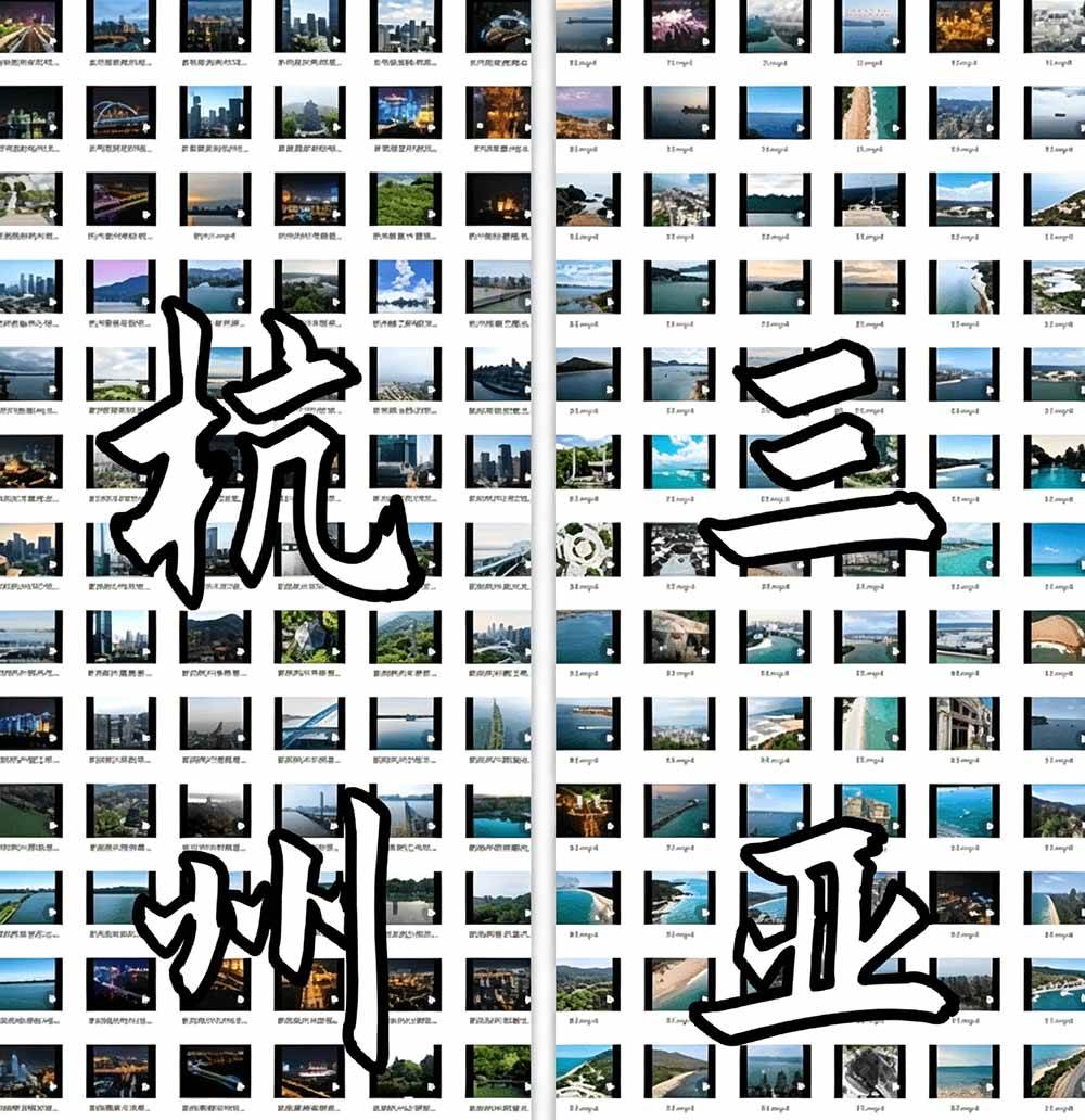 （19309期）热门全国旅游风景素材！4K全国旅游景点素材库，7250款素材，旅行达人城市航拍风景风光高清短视频-洛柒笔记