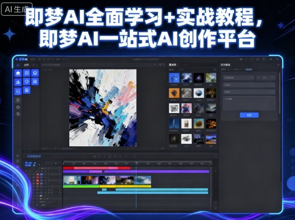 即梦AI全面学习+实战教程，即梦AI一站式AI创作平台-洛柒笔记