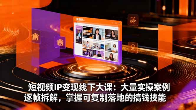 （16410期）短视频IP变现线下大课：大量实操案例逐帧拆解，掌握可复制落地的搞钱技能-洛柒笔记