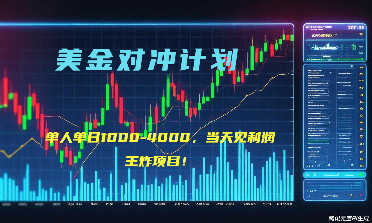 2025年最暴力项目“美金先登计划”最新最强对冲战法，每日实际收益1K-4K-洛柒笔记
