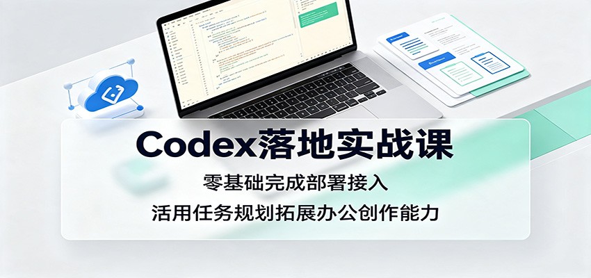 Codex落地实战课：零基础完成部署接入，活用任务规划拓展办公创作能力-洛柒笔记