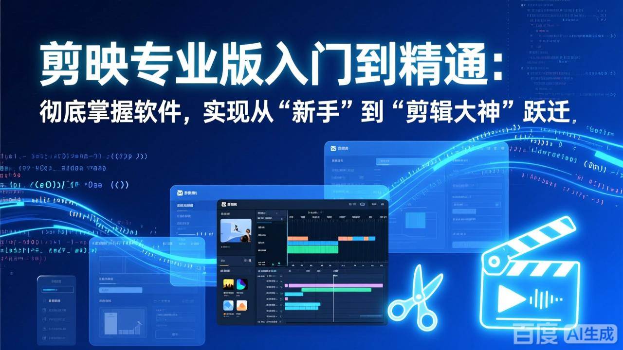 （17321期）剪映专业版入门到精通：彻底掌握软件，实现从“新手”到“剪辑大神”跃迁-洛柒笔记
