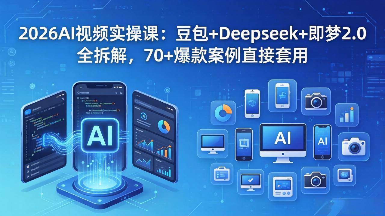 （18263期）2026AI视频实操课：豆包+Deepseek+即梦2.0全拆解，70+爆款案例直接套用-洛柒笔记