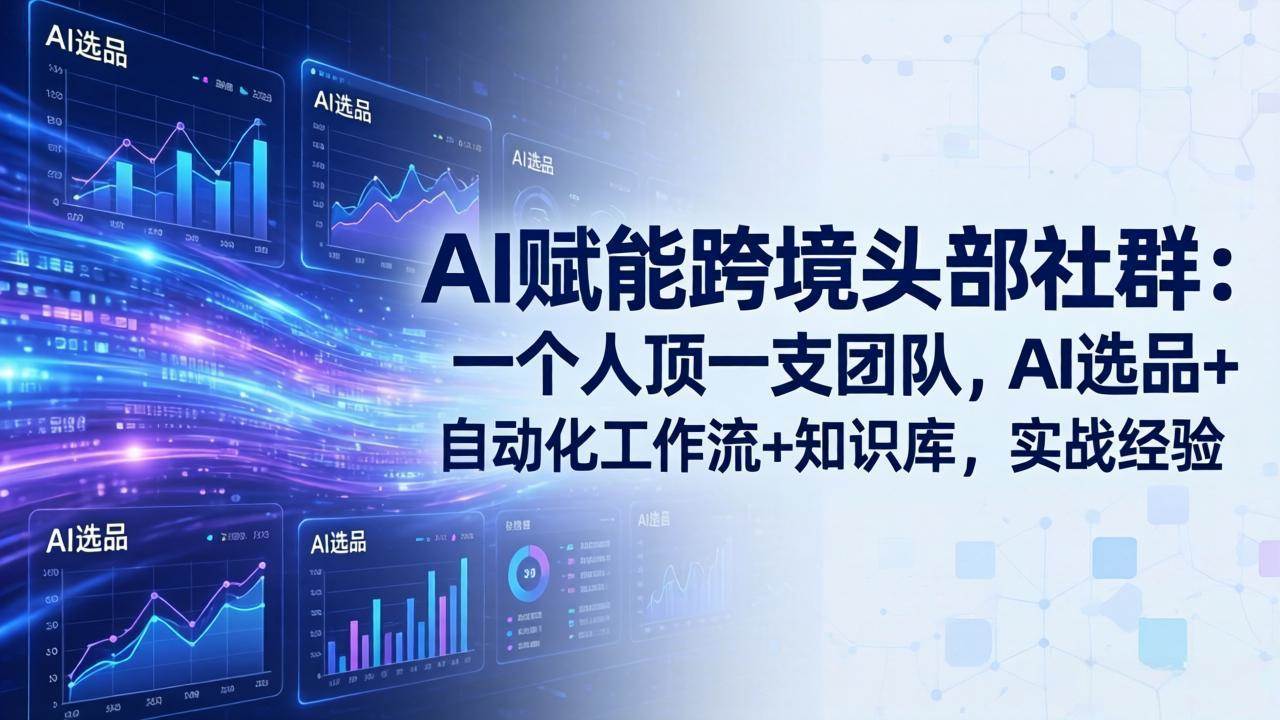 （17750期）AI赋能跨境头部社群：一个人顶一支团队，AI选品+自动化工作流+知识库，实战经验-更新3月-洛柒笔记