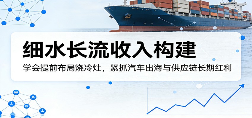 付费文章：细水长流收入构建，学会提前布局烧冷灶，紧抓汽车出海与供应链长期红利-洛柒笔记