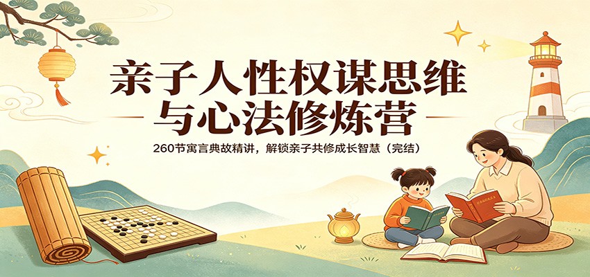 亲子人性权谋思维与心法修炼营：260节寓言典故精讲，解锁亲子共修成长智慧（完结）-洛柒笔记