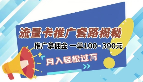 2025年外面卖1500的流量卡项目最新玩法，绿色无门槛对新手非常友好，日入3张+-洛柒笔记