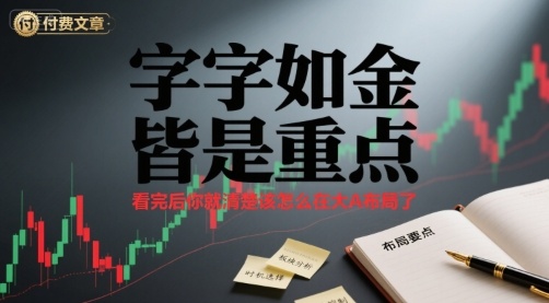 付费文章：字字如金 皆是重点， 看完后 你就清楚该怎么在大A布局了-洛柒笔记