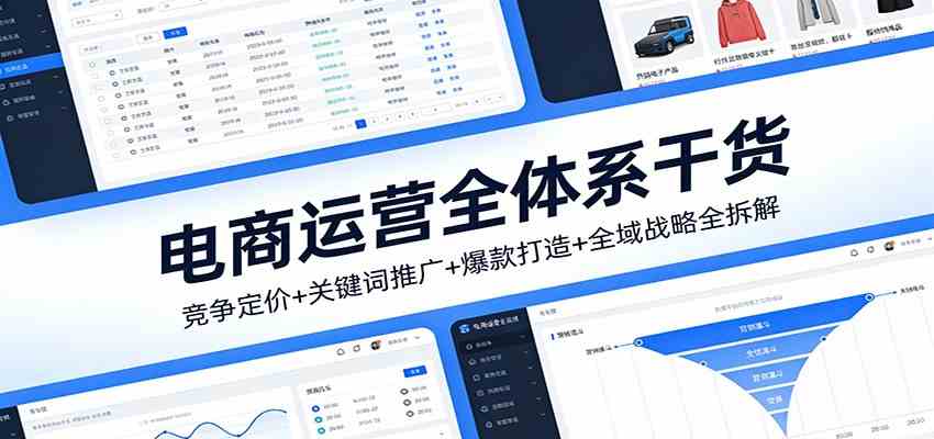 电商运营全体系干货，竞争定价+关键词推广+爆款打造+全域战略全拆解-洛柒笔记