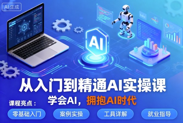 从入门到精通AI实操课，学会AI，拥抱AI时代-洛柒笔记
