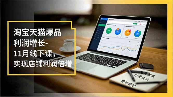 （16824期）淘宝天猫爆品利润增长-11月线下课，免费流量、付费放大、费比管控，实现店铺利润倍增-洛柒笔记