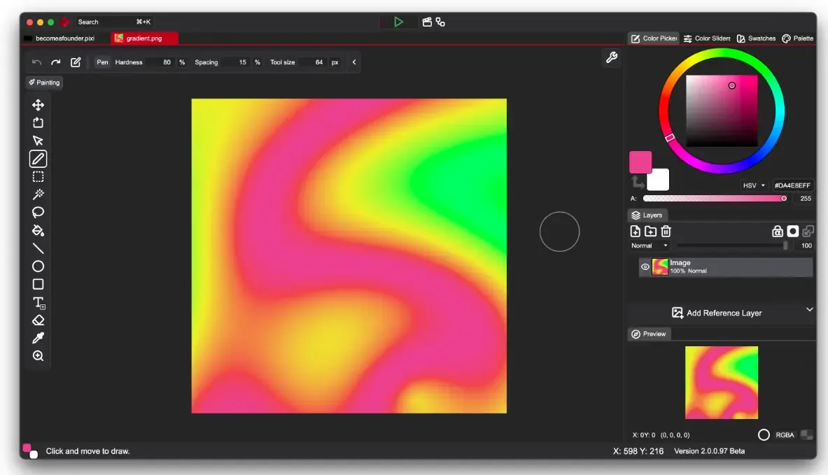 PixiEditor(开源免费2D图形编辑器)-洛柒笔记