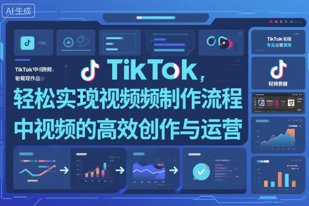 TikTok中视频制做流程，轻松实现Tk中视频的高效创作与运营-洛柒笔记