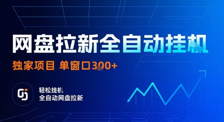 网盘拉新全自动挂G，独家项目，全自动运行完成拉新做任务，单窗口3张+【揭秘】-洛柒笔记
