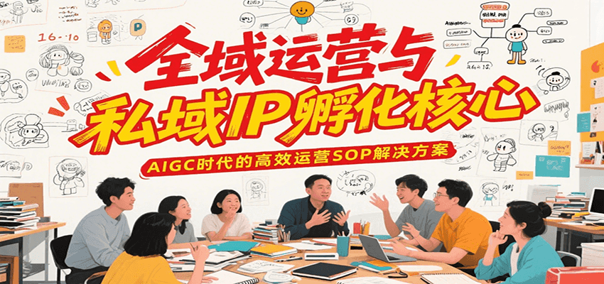 全域运营与私域IP孵化核心，AIGC时代的高效运营SOP解决方案-洛柒笔记