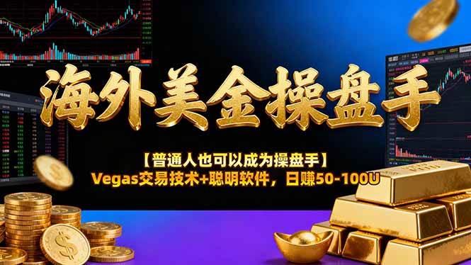 （16677期）海外美金操盘手技术【普通人也可以成为操盘手】Vegas交易技术+聪明软件，日赚50-100U-洛柒笔记