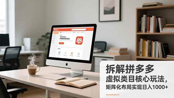 （16906期）拆解拼多多虚拟类目核心玩法，矩阵化布局实现日入1000+-洛柒笔记
