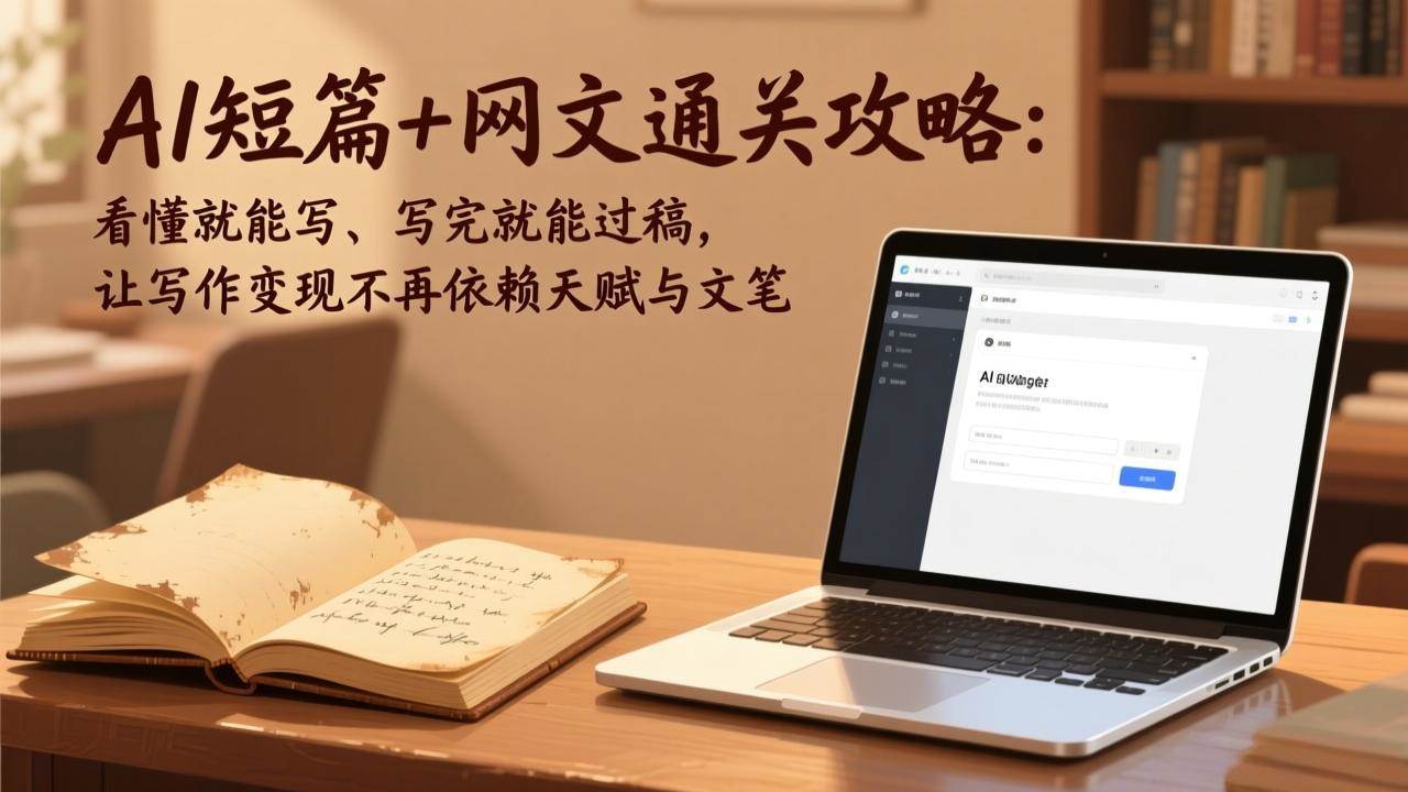 （17515期）AI短篇+网文通关攻略：看懂就能写、写完就能过稿，让写作变现不再依赖天赋与文笔-洛柒笔记