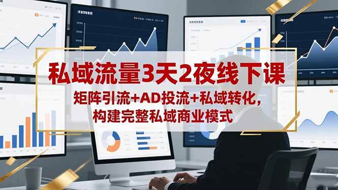 （16483期）私域流量3天2夜线下课，矩阵引流+AD投流+私域转化，构建完整私域商业模式-洛柒笔记