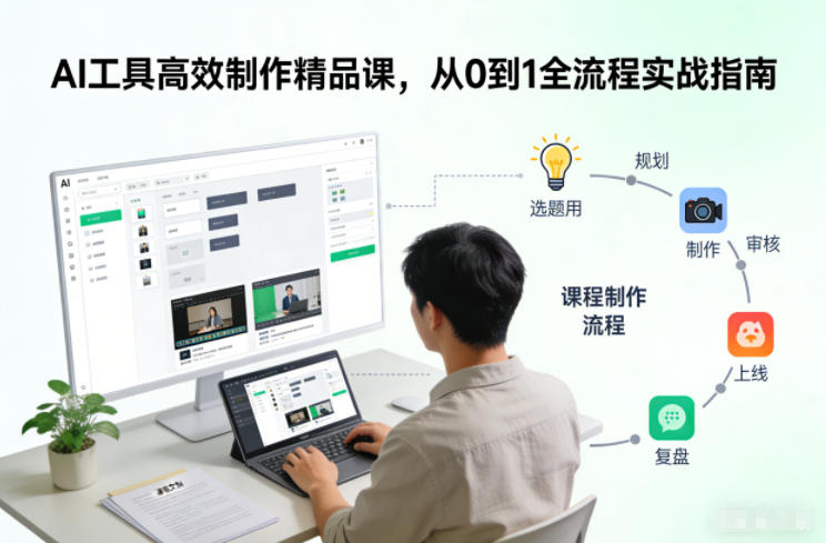 AI工具高效制作精品课，从0到1全流程实战指南-洛柒笔记