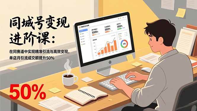 （17015期）同城号变现进阶课：在同城赛道中实现精准引流与高效变现，单店月引流成交额提升50%-洛柒笔记