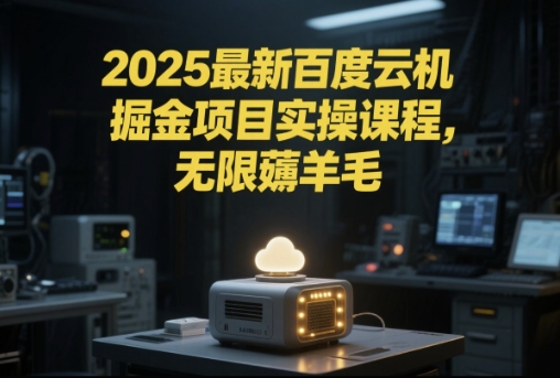 2025最新百度云机掘金项目实操课程单窗口保底5-10元月收益单窗口150+【揭秘】-洛柒笔记