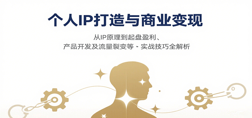 个人IP打造与商业变现，从IP原理到起盘盈利、产品开发及流量裂变等实战技巧全解析-洛柒笔记