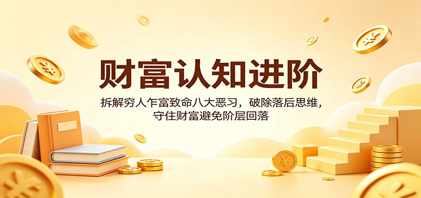 财富认知进阶：拆解穷人乍富致命八大恶习，破除落后思维，守住财富避免阶层回落-洛柒笔记