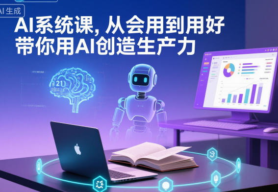 AI系统课，从会用到用好，带你用AI创造生产力-洛柒笔记