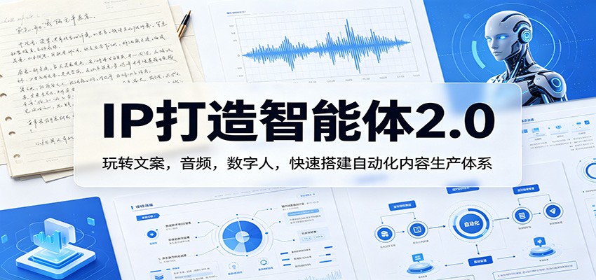 IP打造智能体2.0：玩转文案，音频，数字人，快速搭建自动化内容生产体系-洛柒笔记
