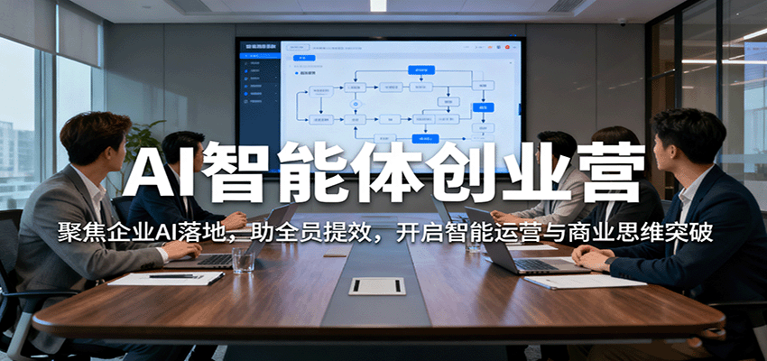 AI智能体创业营：聚焦企业AI落地，助全员提效，开启智能运营与商业思维突破-洛柒笔记