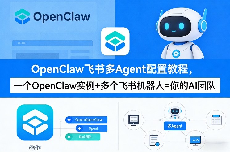 OpenClaw飞书多Agent配置教程(破局星球版)，一个OpenClaw实例+多个飞书机器人=你的AI团队-洛柒笔记