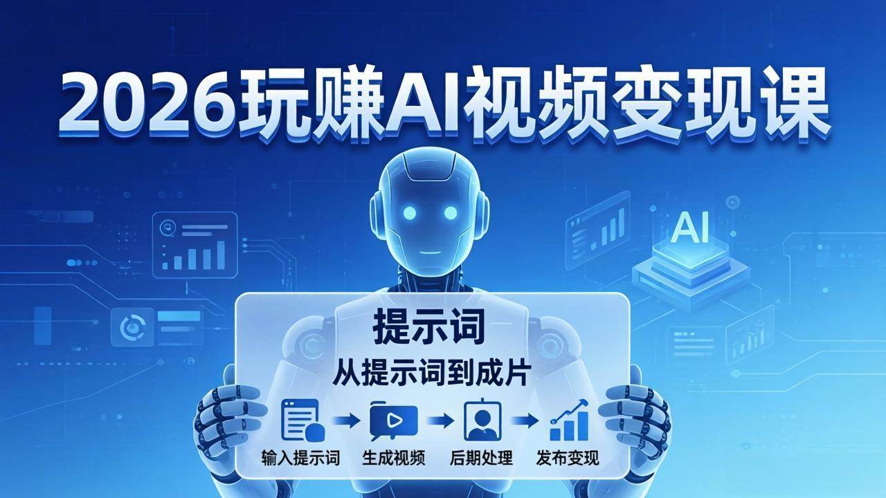 （17827期）2026玩赚AI视频变现课：掌握 AI 视频全流程技能，从提示词到成片高效产出-洛柒笔记