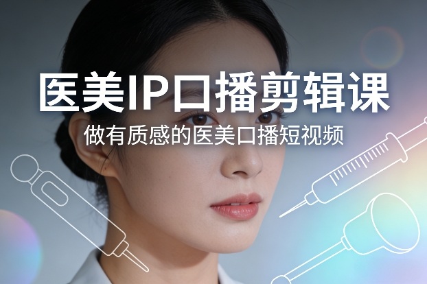 医美IP口播剪辑课，做有质感的医美口播短视频-洛柒笔记