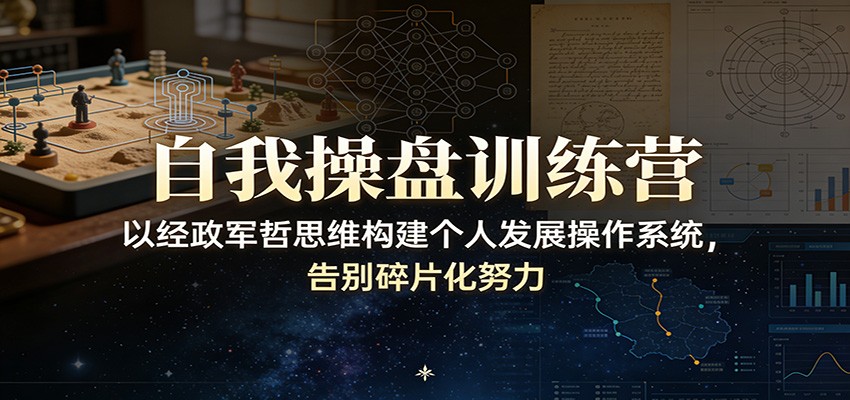 自我操盘训练营：以经政军哲思维构建个人发展操作系统，告别碎片化努力-洛柒笔记