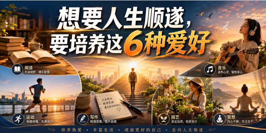 公众号付费文章：想要人生顺遂，要培养这6种爱好-洛柒笔记