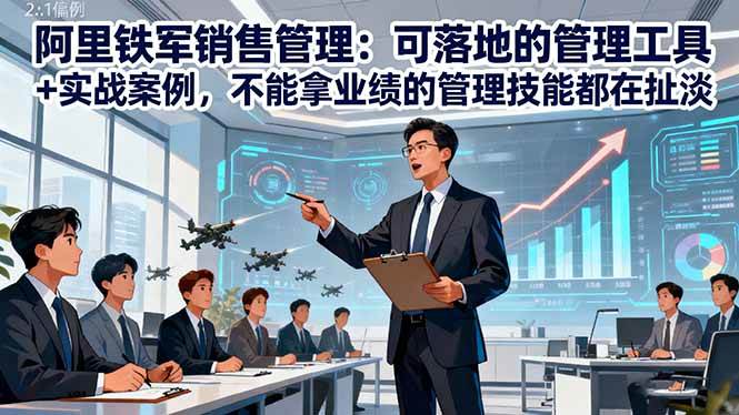 （16436期）阿里铁军销售管理：可落地的管理工具+实战案例，不能拿业绩的管理都在扯淡-洛柒笔记